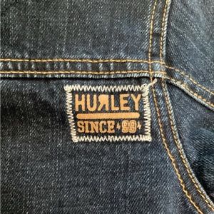 Hurley Toddler Child Blue Button Up Denim Sherpa Jacket Corduroy Collar 18M New